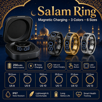 Nouvelle bague électronique Tasbeeh SQ666 2026 – Compteur numérique de Zikr et suivi de santé – Bague intelligente pour la prière quotidienne musulmane