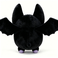 Peluche chauve-souris personnalisée OEM ODM, personnage de dessin animé 3D, poupée chauve-souris en peluche, mascotte personnalisée, couverture brodée