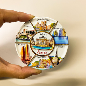 Aimants <span class=keywords><strong>de</strong></span> réfrigérateur en résine 3D Italie <span class=keywords><strong>Rome</strong></span>, souvenirs italiens emblématiques pour cadeaux <span class=keywords><strong>de</strong></span> voyage - Product Image 4