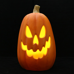 Lampe citrouille <span class=keywords><strong>Jack</strong></span>-O'-Lantern LED géante d'Halloween, décor lumineux avec visage effrayant pour maison hantée, fête et maison - Product Image 4