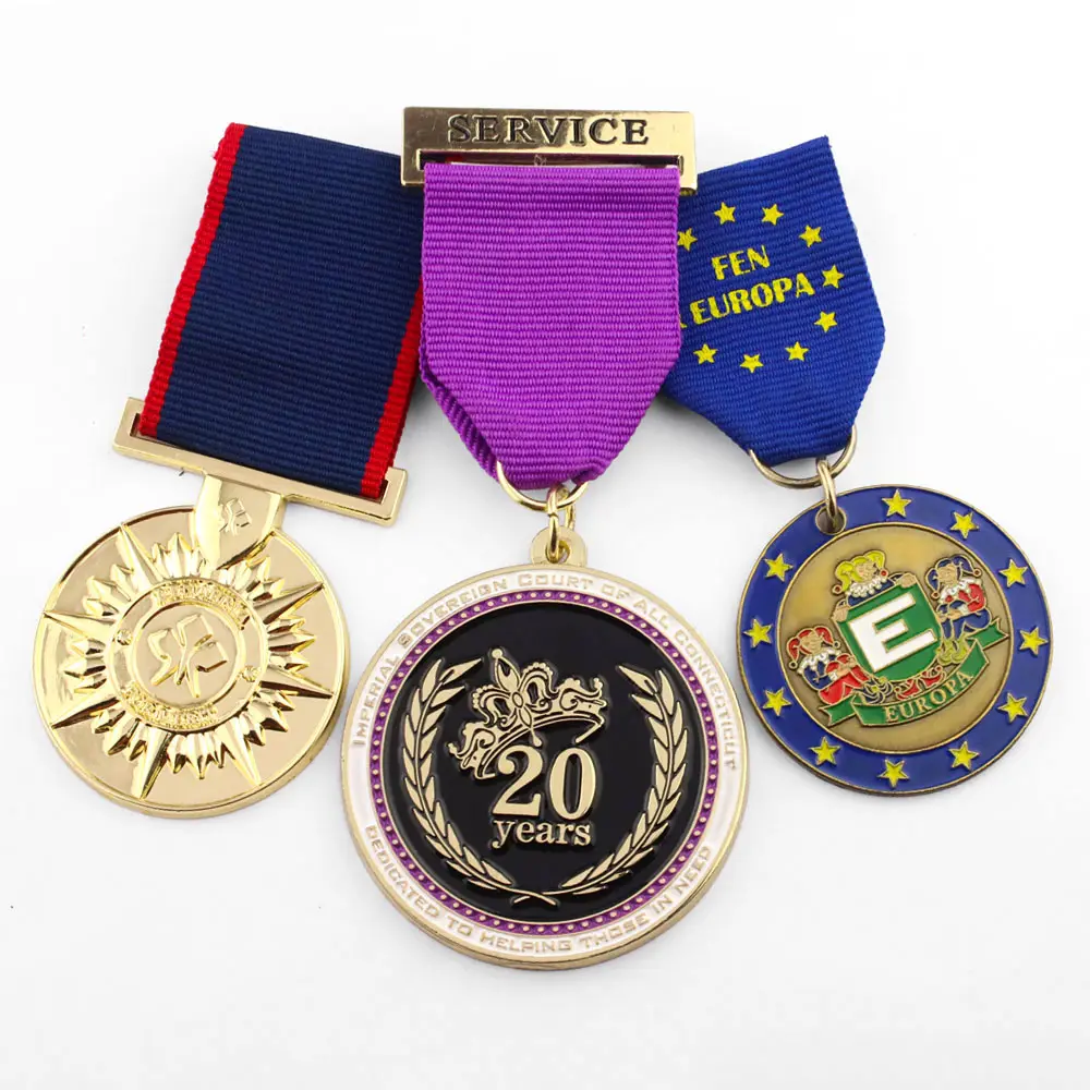Üreticileri kişiselleştirilmiş tasarım ödülü madalya şerit özel