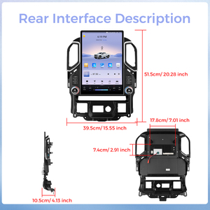 Podofo 15.6'' pour Chevrolet Silverado 1500/GMC <span class=keywords><strong>Sierra</strong></span> 1500 8 cœurs 4+64G Autoradio sans fil CarPlay/Android Auto GPS WiFi 4G ODM - Product Image 5