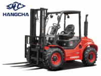 Montacargas Todoterreno Hangcha 1.5t/1.8t 4x4 Diésel con Eje de Dirección Oscilante para Madera y Aserradero