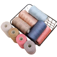 Haute qualité 250g/boule ruban plat fil de soie de glace fil de Crochet recyclé à tricoter à la main fil de Crochet pour sacs fil de fantaisie