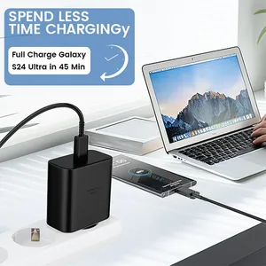 เครื่องชาร์จเร็ว USB-C PD 45วัตต์ EU UK ชนิดปลั๊กอะแดปเตอร์ชาร์จไฟติดผนังชนิด C สำหรับ Samsung <span class=keywords><strong>iPhone</strong></span> แล็ปท็อปโทรศัพท์มือถือ - Product Image 4