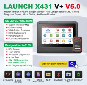 2024 Launch X431 Vplus V5.0 V+ Pro 4.0 Elite Hd Truck Compatibility Ecu Online Coding 37+ Services Auto Diagnostic Scan Tools