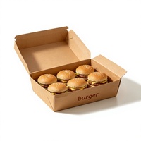 Emballage en papier ondulé de qualité alimentaire pour restaurant, pliable, avec logo personnalisé, écologique, biodégradable, revêtement UV, laminage mat