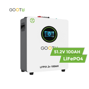 Gootu 100Ah 51.2V treo tường LiFePO4 pin lithium năng lượng mặt trời lưu trữ năng lượng pin với hiệu suất cao BMS - Product Image 4