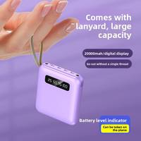 Batterie externe 50000mAh avec écran LED, 2 sorties Type-C (10W), 4 câbles, prises multi-standards, design compact, personnalisation du logo