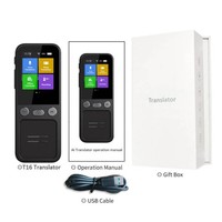 Traducteur intelligent T16 avec écran IPS, prend en charge 138 langues et 14 traductions hors ligne, traduction vocale