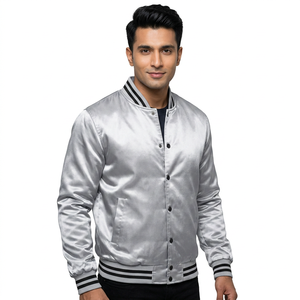 Veste de baseball pour homme personnalisée, style universitaire, durable et tendance, avec nom d'équipe et motif imprimé universitaire - Product Image 1