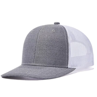 Gorra de malla vintage de estilo 112 de 6 paneles personalizada para hombre, sombrero de conductor de camión de PVC con logotipo bordado de parche deportivo de pesca impreso
