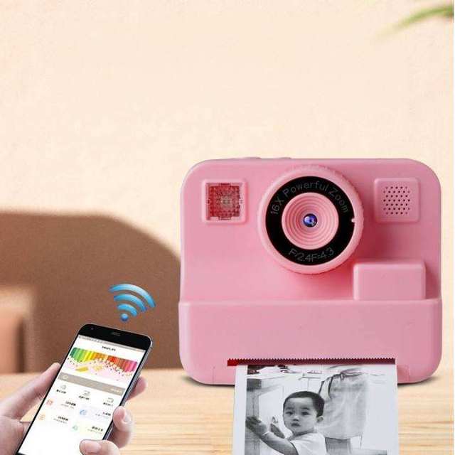 Children's Instant Print Photo Camera 1080P CMOS Sensor MicroSD MP3 2.8inch Screen Automatic Focusing Mini Kids Camera