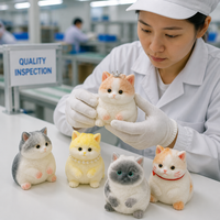 Mainan Squishy Kucing Neinei Kawaii Super Lembut Maltose Slow Rising TPR Mainan Remas Bentuk Kucing