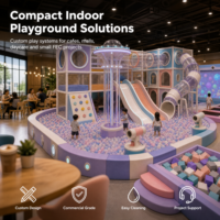 Zona de Juegos Infantil para Centros Comerciales, Decoración con Temática Oceánica, Paneles Sensoriales, Certificación CE y ASTM, Proyecto para Centros Comerciales