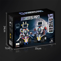 Robot télécommandé 5 en 1, ensemble de blocs en plastique, puzzle, multifonctionnel, programmation par application à quatre canaux, jouets éducatifs pour enfants