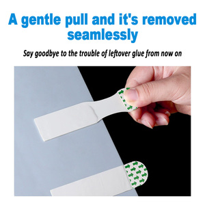 Trung bình treo hình ảnh dải trắng dính nhãn dán giấy với thiệt hại-Miễn phí móc có thể tháo rời cho vòng lặp không có móng tay cần thiết-bơm lại - Product Image 4