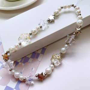 Charme de téléphone <span class=keywords><strong>portable</strong></span> étoile perle collier de perles téléphone <span class=keywords><strong>portable</strong></span> caméra porte-clés portefeuille <span class=keywords><strong>pendentif</strong></span> à breloque <span class=keywords><strong>pour</strong></span> les femmes - Product Image 3