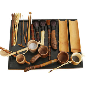 Chinese-style handmade bamboo <b>tea</b> <b>set</b> (six gentlemen <b>set</b>): bamboo <b>tea</b> <b>cup</b>, <b>tea</b> brush, <b>tea</b> tongs, bamboo <b>tea</b> ceremony - Product Image 5