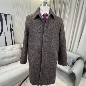 Áo khoác len pha cao cấp JXKRSZF thiết kế theo phong cách cổ điển châu Âu, may đo riêng, lấy cảm hứng từ di sản xa xỉ. - Product Image 1