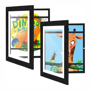Kids Art Frames Front Opening Changeable Artwork Frame for Picture Display A4 Artwork Frames for Children Art Projects