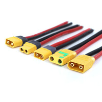 Câble adaptateur Amass XT30 XT60 XT90, fil en silicone 12AWG 150mm pour batterie Lipo RC, connecteur Deans T femelle mâle en plastique