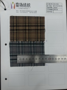 10% Len 240gsm Cherringbone Bán-Worsted Sợi Nhuộm Tartan Polyester Rayon Mô Hình Căng Vải Cho Chàng Trai Và Cô Gái - Product Image 5