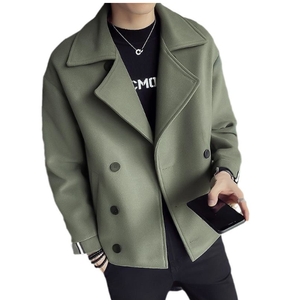Manteau <span class=keywords><strong>court</strong></span> tendance pour <span class=keywords><strong>homme</strong></span>, col montant, idéal printemps-automne, nouveau design de veste - Product Image 1