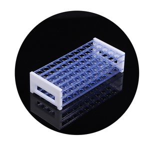 ชั้นวางหลอดทดลองแบบถอดประกอบได้สามชั้น Xiangtai ขนาด 13 มล. 50 หลุม วัสดุพลาสติก PP อุปกรณ์ห้องปฏิบัติการ - Product Image 1