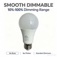 Ampoule LED A19 A60 AC120V Dimmable Sans Scintillement 7W 8W 9W 2700K 6500K Température de Couleur Lampe LED pour Usage Domestique