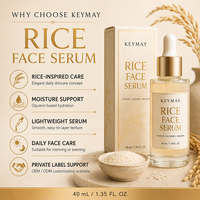 Sérum Visage au Riz 40ml Glycérine Vitamine C Anti-rides Hydratation Profonde Nourrissant Lissant Éclat Soin Marque Privée OEM ODM