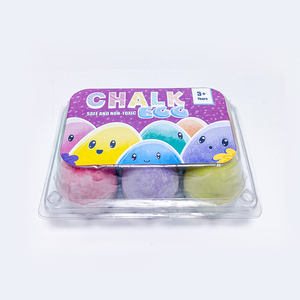 Dustless Easter Egg Dust Free 6pcs Egg-shaped Sidewalk Chalk