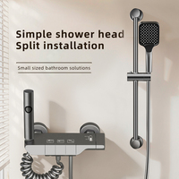 Meilleure vente en stock : Ensemble de douche thermostatique à touches piano, 4 modes, 4 sorties, jet doux, chromé – Le favori d'Europe et d'Amérique