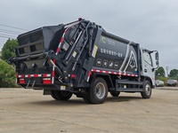 Camion compacteur de déchets Dongfeng D6 de 7 mètres cubes, véhicule léger de compression hydraulique des déchets