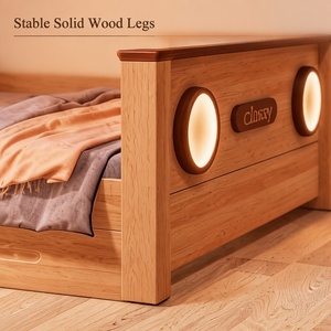 <span class=keywords><strong>Lit</strong></span> cabane en bois personnalisé avec <span class=keywords><strong>tente</strong></span>, baldaquin, garde-corps, étagère et rangement, 1.2, 1.35, 1.5m, pour enfants garçons et filles - Product Image 3