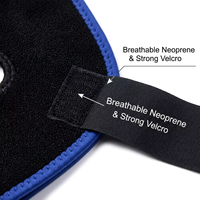 Sac de glace réutilisable portable et écologique chaud/froid avec sangle de fixation pour le soulagement des douleurs à la cheville et au poignet – Ensemble de thérapie enveloppante