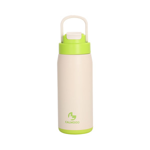 Calmood Stainless Steel Vacuum Water <b>Bottle</b> 500Ml Insulated Travel Cup Straight Design Portable Outdoor Use - Product Image 5