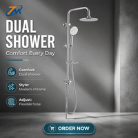 Ensemble de colonne de douche pour salle de bain en plastique ABS chromé TM-1006, fabriqué par CIXI