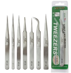 Top qualité Vetus pincettes droites et courbes ST-11-17 D'origine <span class=keywords><strong>Suisse</strong></span> De Qualité pour le salon professionnel extension de cils - Product Image 1
