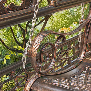 Chaise à <span class=keywords><strong>bascule</strong></span> <span class=keywords><strong>double</strong></span> en aluminium moulé pour l'extérieur, design moderne, pour patio, <span class=keywords><strong>jardin</strong></span>, balcon, cour, chaise à <span class=keywords><strong>bascule</strong></span> suspendue, <span class=keywords><strong>lit</strong></span> à <span class=keywords><strong>bascule</strong></span> - Product Image 4