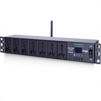 Pknight CP0802W – Pack de relais séquenceur d'alimentation intelligent PDU 8 prises programmable Wi-Fi DMX512 RS485, montable en rack 1U, OLED, garantie 1 an
