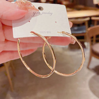 Boucles d'oreilles européennes et américaines S925 Silver Needle Huggie Hinged Hoop Boucles d'oreilles Huggie en or blanc 18K pour femmes