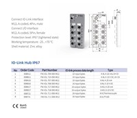 IFM BNI00EF BNI IOL-302-002-K006 Hubs de capteur/actionneur IO-Link Modules d'E/S Remplacement de la marque BALLUFF