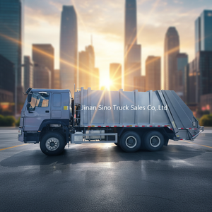 Camion compacteur de déchets de 12, 14 et 16 mètres cubes, rapport de compression élevé, réduit les coûts de transport - Product Image 1
