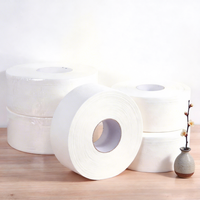 Rouleau géant de papier toilette écologique en pâte de bois vierge douce de 710 g pour usage au bureau et à domicile, emballage personnalisé avec logo