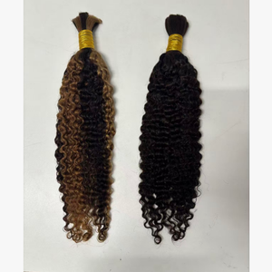 Capelli Umani Birmani Ricci in Bulk di Alta Qualità a Prezzo all'Ingrosso, Ciocche per Trecce e Extension - Product Image 4