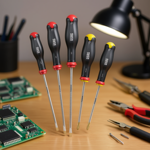 Juego de destornilladores de 5 piezas con punta de precisión y mango ergonómico para reparación de electrónica - Product Image 3