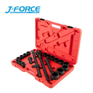 21 buah Set soket kunci pas dampak udara 3/4 inci Set soket dampak Sae 6-Point konstruksi kasar Cr-V Set soket Drive - Product Image 1