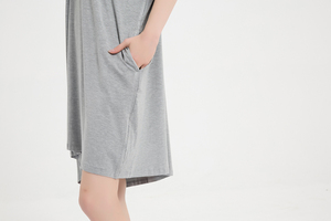 Bata térmica de bambú tejida de talla grande para <span class=keywords><strong>mujer</strong></span>, de fábrica china, ropa de dormir extragrande para verano, camisones para ver televisión - Product Image 6