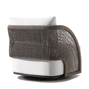 Thiết Kế Mới Đồ Nội Thất Sân Vườn Ghế Xoay Ngoài Trời Patio Sofa Mây Xoay Ghế Phòng Chờ - Product Image 3